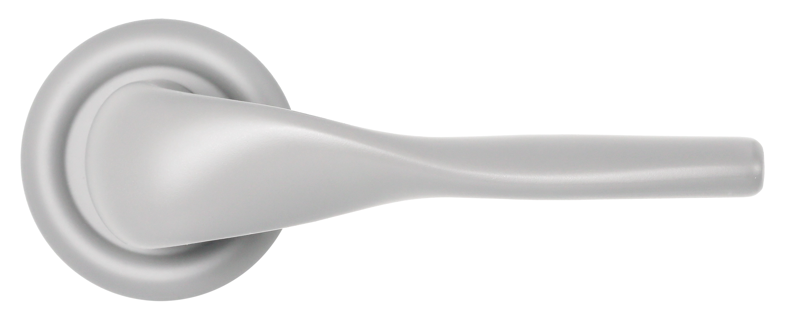 Ручка дверная LVB R7 SSW на круглой розетке, цвет Стокгольмский снегопад/Stockholm Snowfall фото купить в Улан-Удэ