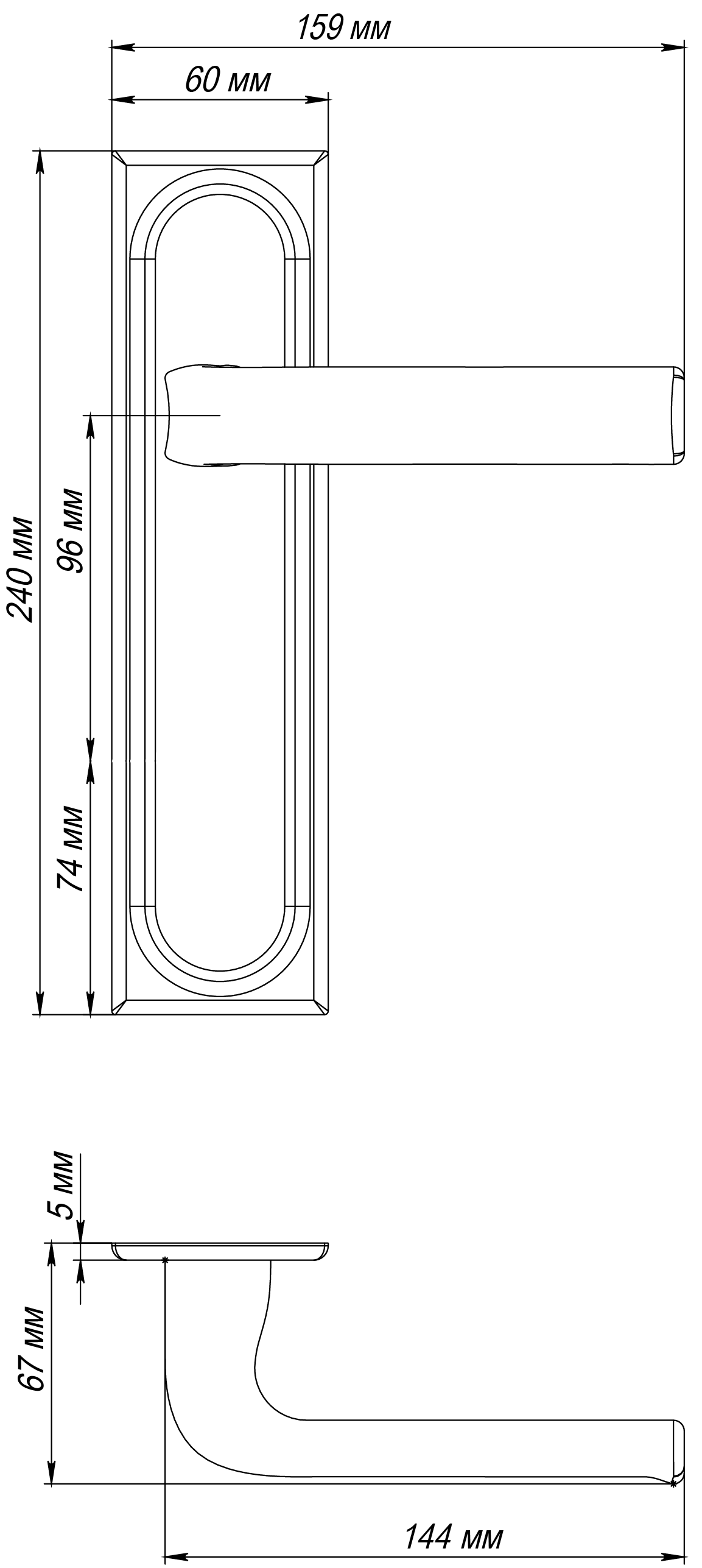 Ручка дверная THE BUS STATION PLS SSW на планке, цвет Стокгольмский снегопад/Stockholm Snowfall фото фурнитура Улан-Удэ