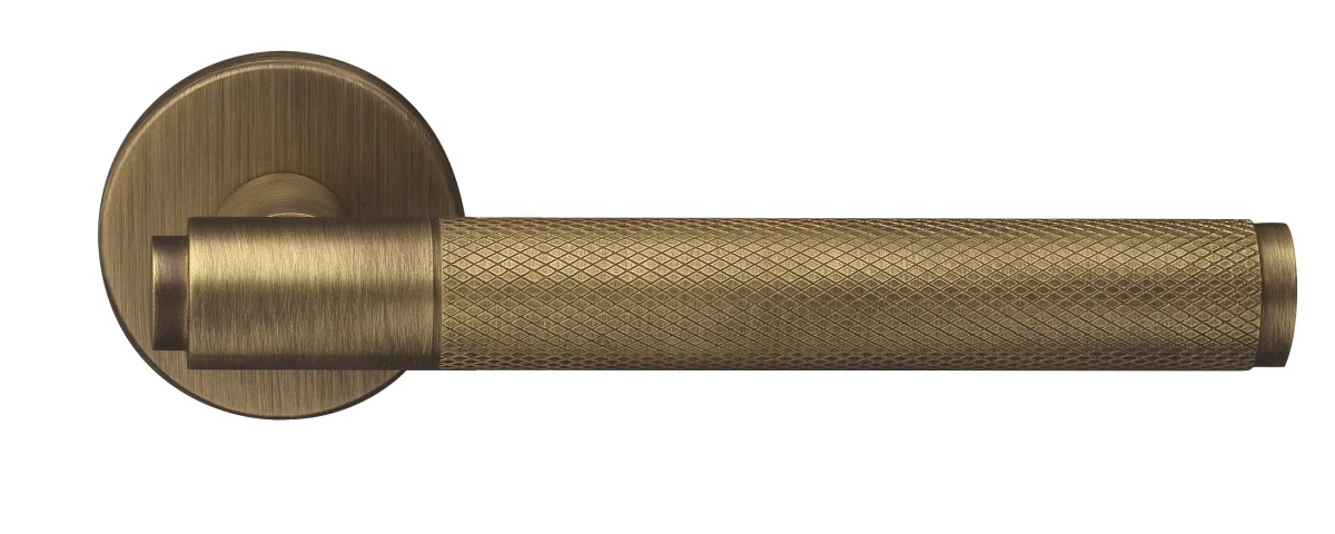 BRIDGE R6 BGO, ручка дверная с усиленной розеткой, цвет -  матовая бронза фото купить Улан-Удэ