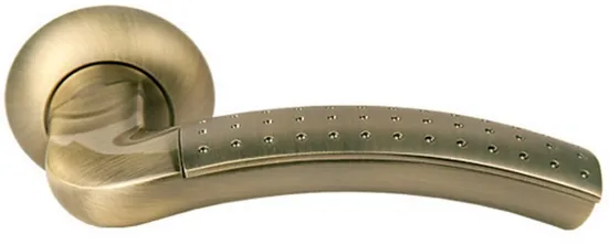 ПАЛАЦЦО, ручка дверная MH-02P MAB/AB, цвет бронза/ант.бронза, с перфорацией фото купить Улан-Удэ