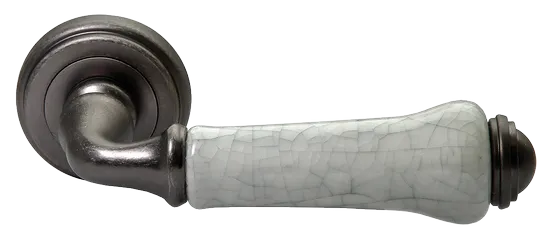 UMBERTO, ручка дверная MH-41-CLASSIC OMS/GR, цвет - старое мат.серебро/серый фото купить Улан-Удэ