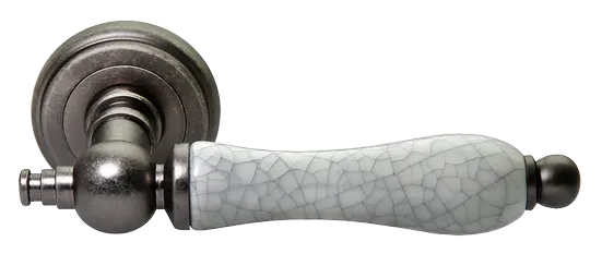 MART, ручка дверная MH-42-CLASSIC OMS/GR, цвет - старое мат.серебро/серый фото купить Улан-Удэ