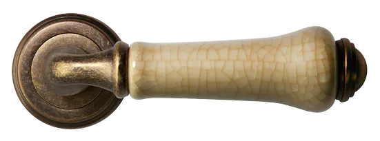 UMBERTO, ручка дверная MH-41-CLASSIC OMB/CH, цвет-старая мат.бронза/шампань фото купить в Улан-Удэ