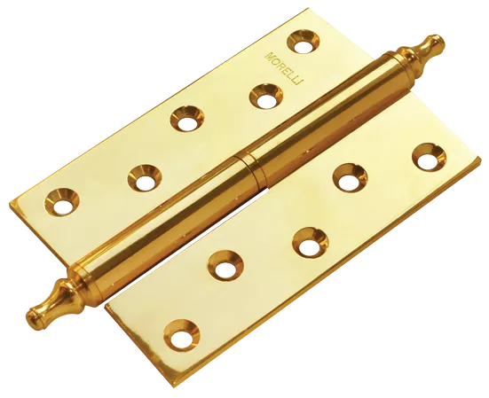 MB 120X80X3.5 PG R C, петля латунная с коронкой правая, цвет - золото фото купить Улан-Удэ