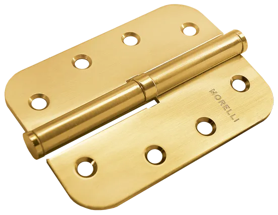 MSD-C 100X70X2.5 SG R, петля стальная скругленная правая без коронки, цвет - мат.золото фото купить Улан-Удэ