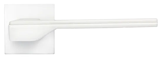 PIERRES, ручка дверная на квадратной накладке MH-49-S6 W, цвет - белый фото купить в Улан-Удэ