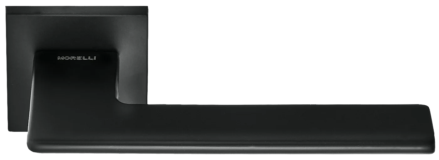 PLATEAU, ручка дверная на квадратной накладке MH-51-S6 BL, цвет - черный фото купить Улан-Удэ