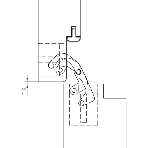 HH-19 B, скрытая петля, цвет - черный фотомореллиУлан-Удэ