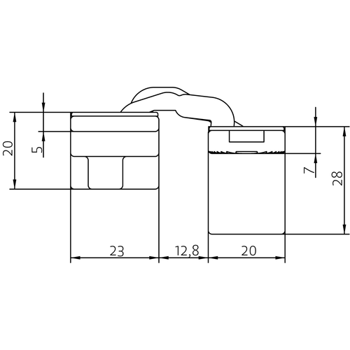 HH-19 B, скрытая петля, цвет - черный фото morelli Улан-Удэ