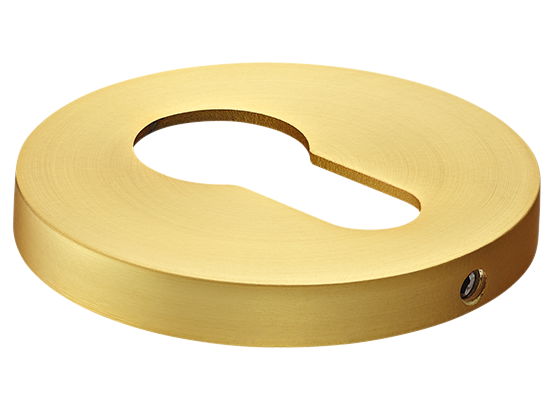 Накладка на ключевой цилиндр, на круглой розетке 6 мм, MH-KH-R6 MSG,  цвет - мат. сатинированное золото фото купить Улан-Удэ