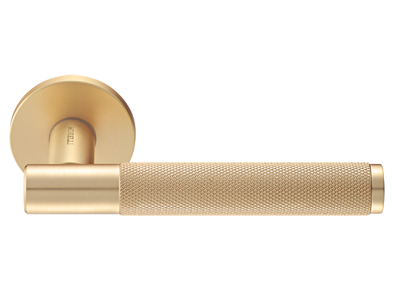 Ручка дверная "AZRIELI" на круглой розетке 6 мм, MH-57-R6T MSG, цвет - мат. сатинированное золото фото купить Улан-Удэ