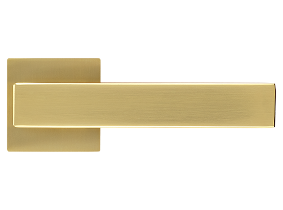 LOT ручка дверная на квадратной розетке 6 мм MH-56-S6 MSG, цвет - мат.сатинированное золото фото купить в Улан-Удэ
